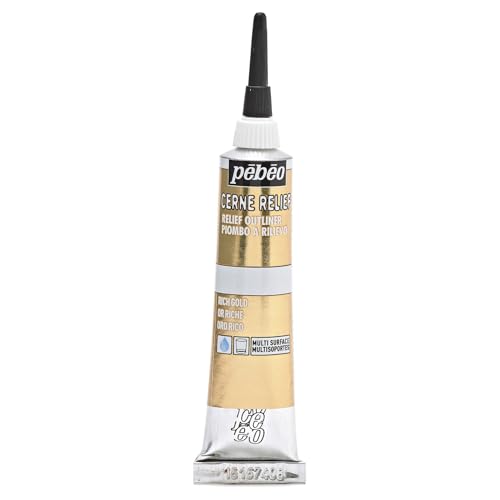 Pebeo CERNE Relief Rich Gold, Goldfarben, 20 ml (Pack of 1), 20 Pebeo CERNE Relief Rich Gold, Goldfarben, 20 ml (Pack of 1), 20 von PEBEO
