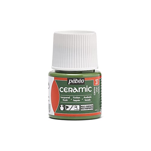 Pébéo - Ceramic - Deckende Farbe für Terrakotta, Keramik und Fayence - Flakon 45 ml - Grün von PEBEO