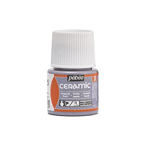 Pébéo - Ceramic - Deckende Farbe für Terrakotta, Keramik und Fayence - Flakon 45 ml - hellviolett von PEBEO