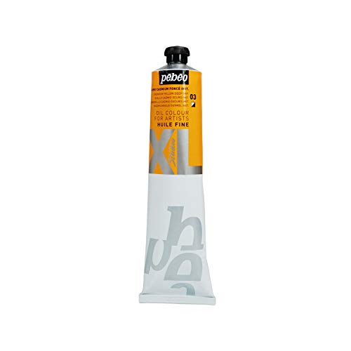 Pébéo - Feines Öl XL 200 ML - Ölgemälde - Ideal für Anfänger oder Profis - Fine Art Malerei - Feine Qualität - Pébéo Ölgemälde - Cadmiumgelb Dunkel Imitation - 200 ml von PEBEO