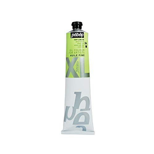 Pébéo - Feines Öl XL 200 ML - Ölgemälde - Ideal für Anfänger oder Profis - Fine Art Malerei - Feine Qualität - Pébéo Ölgemälde - Grün Licht - 200 ml von PEBEO