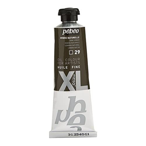 Pébéo - Feines Öl XL 37 ML - Ölgemälde - Ideal für Anfänger oder Profis - Fine Art Malerei - Feine Qualität - Pébéo Ölgemälde - Natürlicher Schatten - 37 ml von Pebeo