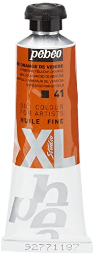 Pébéo - Feines Öl XL 37 ML - Ölgemälde - Ideal für Anfänger oder Profis - Fine Art Malerei - Feine Qualität - Pébéo Ölgemälde - Gelb Orange von Venedig - 37 ml von PEBEO