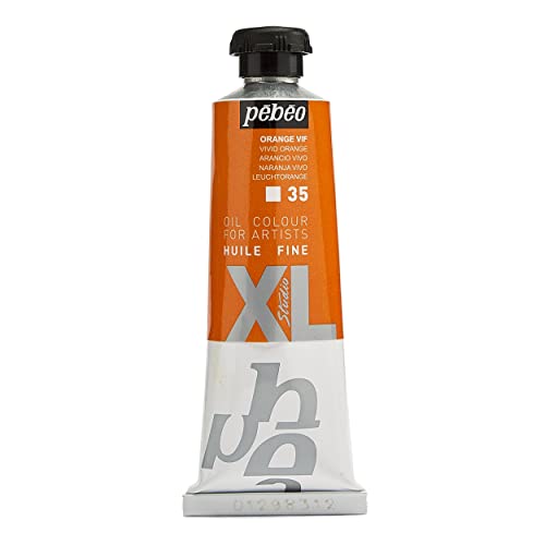 Pébéo - Feines Öl XL 37 ML - Ölgemälde - Ideal für Anfänger oder Profis - Fine Art Malerei - Feine Qualität - Pébéo Ölgemälde - Leuchtendes Orange - 37 ml von PEBEO