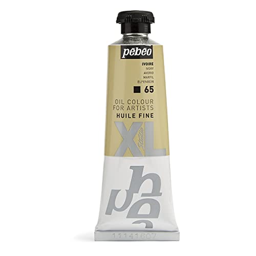 Pébéo - Feines Öl XL 37 ML - Ölgemälde - Ideal für Anfänger oder Profis - Fine Art Malerei - Feine Qualität - Pébéo Ölgemälde - Weiß Elfenbein - 37 ml von PEBEO