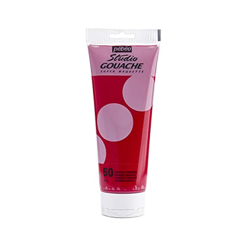 Pébéo - Studio Gouache 220 ml - Professionelle Gouache-Farbe, Gouache-Farben, deckende und pigmentierte Gouache-Malfarben - Primäres Magenta - 220 ml von Pebeo