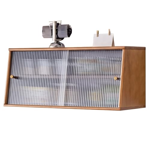 Wandschrank Schiebetüren-Wandschrank – Küchenaufbewahrung, Wohnzimmer-Sideboard, Hängeschrank Im Eingangsbereich Und Schreibtisch-Mehrzweck-Organizer Für Kosmetik Medikamente(Wood,60*30*35cm) von PEBFHSQW