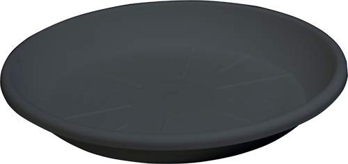'Blumentopf Untersetzer Rund Pflanzgefäß anthrazit " sottovaso Ø 60x8H cm. x vaso Ø 80 cm. von PEBSHOP
