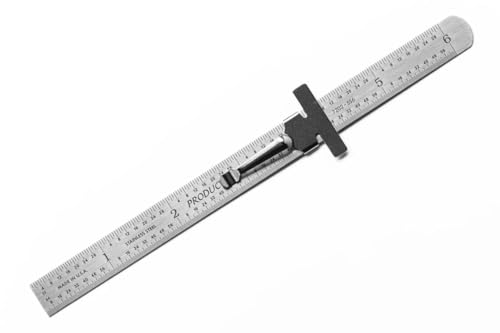 PEC Edelstahl-Lineal, Maschinisten-Lineal, rundes Ende, Lineal mit Clip, 32- bis 64. Dezimaläquivalentabelle auf der Rückseite, hergestellt in den USA PEC Edelstahl-Lineal, Maschinisten-Lineal, rundes Ende, Lineal mit Clip, 32- bis 64. Dezimaläquivalentabelle auf der Rückseite, hergestellt in den USA von PEC Tools