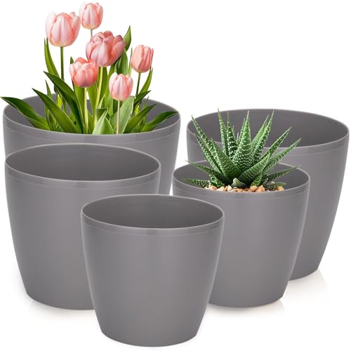 PECZEKO Blumentopf Glänzende, 5er-Set blumenkübel, 12/13/15/18/21 cm Pflanzkübel aus Übertopf Kunststoff Topf für, groß und klein Pflanzen, 5er-Set blumenkübel kräutertopf, Gelb PECZEKO Blumentopf Glänzende, 5er-Set blumenkübel, 12/13/15/18/21 cm Pflanzkübel aus Übertopf Kunststoff Topf für, groß und klein Pflanzen, 5er-Set blumenkübel kräutertopf, Gelb von PECZEKO