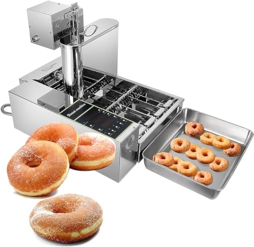 MOLVUS Automatische Donut-Maschine, einstellbare Dicke aus Edelstahl 304, Frittiertemperatur kann auf bis zu 50~220 ° eingestellt werden MOLVUS Automatische Donut-Maschine, einstellbare Dicke aus Edelstahl 304, Frittiertemperatur kann auf bis zu 50~220 ° eingestellt werden von PEDDCEX