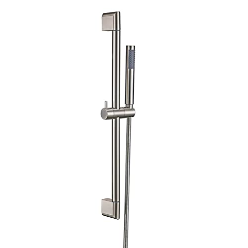 MOLVUS Duschkopf mit Gleitstange, ABS-Handbrause-Set mit Schlauch, verstellbares Wandhalterungs-Set, Badezimmer-Duschset gebürstet, Badezimmer-Zubehör MOLVUS Duschkopf mit Gleitstange, ABS-Handbrause-Set mit Schlauch, verstellbares Wandhalterungs-Set, Badezimmer-Duschset gebürstet, Badezimmer-Zubehör von PEDDCEX