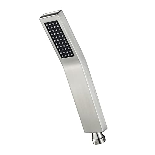 MOLVUS Handbrause, Handbrause, Duschkopf komplett aus Kupfer, Einzelfunktions-Duschkopf, quadratisch, gebürstete Handbrause, geeignet für Familienbadezimmer MOLVUS Handbrause, Handbrause, Duschkopf komplett aus Kupfer, Einzelfunktions-Duschkopf, quadratisch, gebürstete Handbrause, geeignet für Familienbadezimmer von PEDDCEX