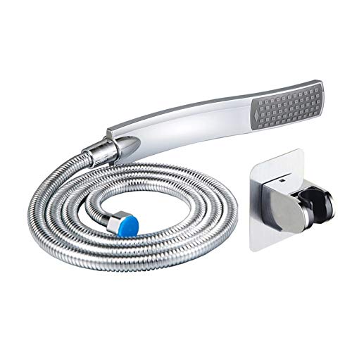 MOLVUS Handbrause, Handbrausekopf BadezimmerzubehörVerchromter 150 cm Edelstahlschlauch Handbrausen von PEDDCEX