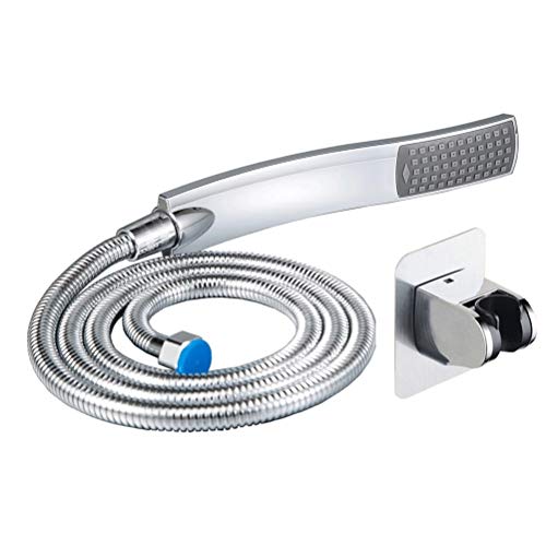 MOLVUS Handbrause, Handbrausekopf BadezimmerzubehörVerchromter 150 cm Edelstahlschlauch Handbrausen von PEDDCEX