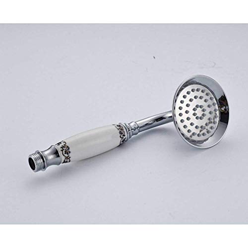 MOLVUS Handbrause Duschkopf Chrom-Finish Druckbeaufschlagung Handbrause Kopf Bad Runde Handbrause Wassersparende Handbrause Kopfbrause MOLVUS Handbrause Duschkopf Chrom-Finish Druckbeaufschlagung Handbrause Kopf Bad Runde Handbrause Wassersparende Handbrause Kopfbrause von PEDDCEX