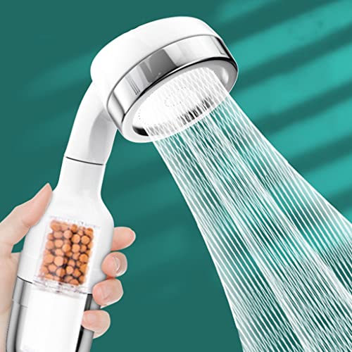 MOLVUS Handgeführter Ionen-Duschkopf, einstellbare Turbo-Filterdusche, mit Mineralsteinperlen als Filter, hoher Druck, für Badezimmer, Pool, Hotel MOLVUS Handgeführter Ionen-Duschkopf, einstellbare Turbo-Filterdusche, mit Mineralsteinperlen als Filter, hoher Druck, für Badezimmer, Pool, Hotel von PEDDCEX
