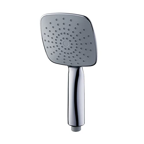 MOLVUS Klassischer quadratischer Duschkopf, Wasserbad, Dusche, Handbrause, wassersparend, Kunststoff, Chrom, Handbrause von PEDDCEX