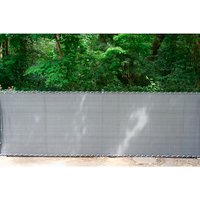 PEDDY SHIELD Sichtschutzblende, Hart-Polyethylen (HDPE), LxH: 500 x 140 cm - grau von PEDDY SHIELD