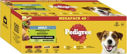 Pedigree DOGCARE Hundefutter Portionsbeutel Chunks in Soße Adult 40 x 100g Pedigree DOGCARE Hundefutter Portionsbeutel Chunks in Soße Adult 40 x 100g von Pedigree