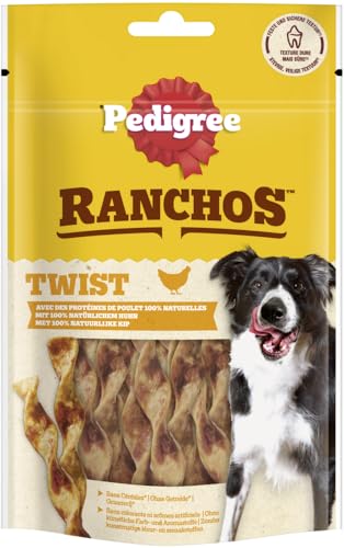 PEDIGREE RANCHOS Twists Hundesnacks Huhn, 6x60g - Kausnacks für Hunde, gesund und lecker PEDIGREE RANCHOS Twists Hundesnacks Huhn, 6x60g - Kausnacks für Hunde, gesund und lecker von Pedigree