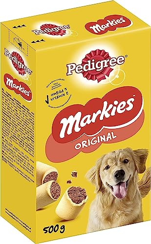 Pedigree Markies Original – Knuspriger Hundekeks mit Mini-Markknochen 500g von Pedigree
