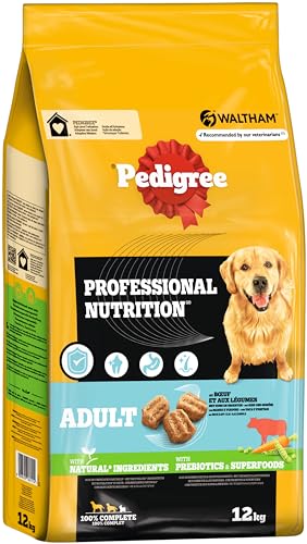 Pedigree Professional Nutrition Adult Hunde Trockenfutter für ausgewachsene Hunde mit Rind und Gemüse 12kg Pedigree Professional Nutrition Adult Hunde Trockenfutter für ausgewachsene Hunde mit Rind und Gemüse 12kg von Pedigree