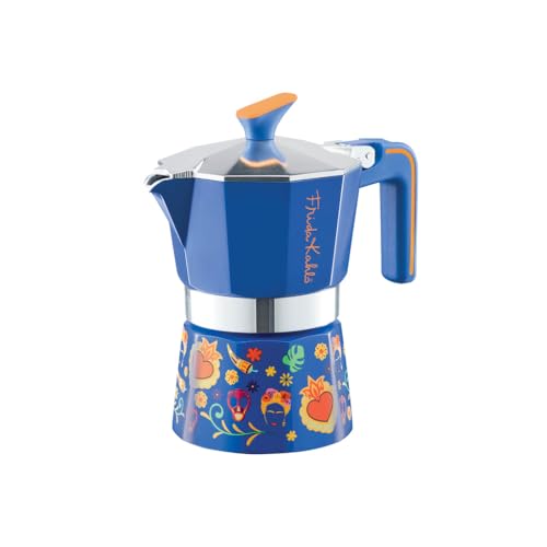 Pedrini Frida Kahlo Espressokocher für 3 Tassen, Blau von PEDRINI