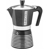 Pedrini - Infinity Rock Espressokocher Aluminium Anthrazit Metallic 6 Tassen (02CF129) von PEDRINI