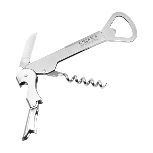Vigor-Blinky Gadget Levatappi da Cameriere Con Temperino, Acciaio Inossidabile, Argento, 18.5x7.5x1 cm Vigor-Blinky Gadget Levatappi da Cameriere Con Temperino, Acciaio Inossidabile, Argento, 18.5x7.5x1 cm von PEDRINI