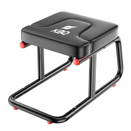 PEENHO Multifunktionaler U-förmiger Hocker, 250 kg Kapazität, doppelte Armlehne, rutschfeste Yoga-Fitness-Hilfe, dicke, atmungsaktive Matte, Heim- und Fitness-Studio-Stabilitätshocker (schwarz) von PEENHO