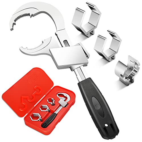 PEESHON Universal Multifunktionaler Schraubenschlüssel，Rollgabelschlüssel,Adjustable Double-ended Wrench, Schraubenschlüsselset für Sanitärreparaturen für Wasserhahn, Badezimmer, Küche von PEESHON