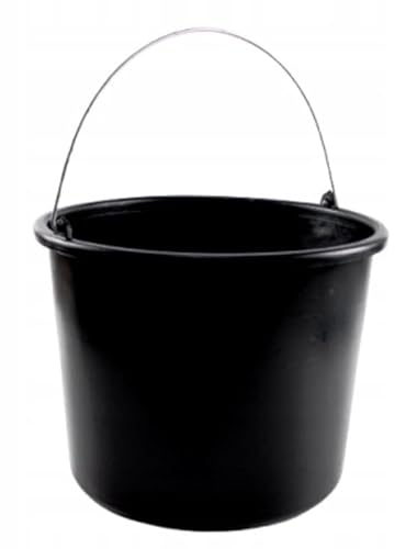 BAU-EIMER SCHWARZ Kunststoff mit 20L Teilung von PEEWIT