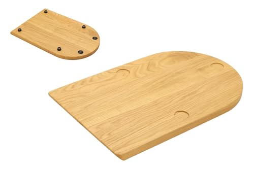 HOLZHOLZHOLZ EICHE LAKERT UNTER THERMOMIX 7 MIT ROLLEN TM7 Unterlage von PEEWIT