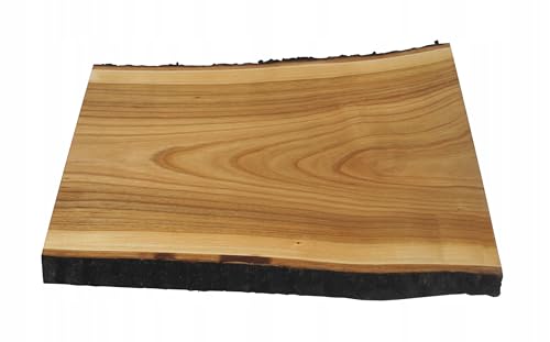Küchenbrett SCHWARZ MIT Rinde | 35cm x 25cm | für Schneidvorspeisen Deko Unikat von PEEWIT