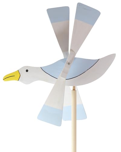 PEEWIT Windmühle Holz Angst Garten Repeller Gartendeko Natur Möwe von PEEWIT