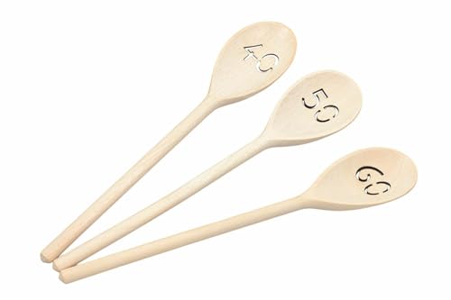 Schwedischer Holzlöffel BUCHE KÜCHENKUCHE UND KOGUT 30cm 2er Set von PEEWIT