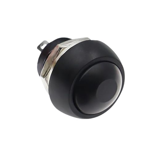 10 stücke DIY 12mm Wasserdichte Push Button Schalter Lautsprecher Blau Weiß Grün Rot Gelb Schwarz 1A 250V von PEGGMZYX
