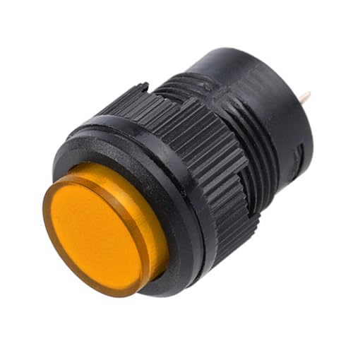 5 stücke 16mm Power Schalter Taste LED R16-503 Selbst-Lock Reset 4-pin 2-pin LED 3V(Yellow,3V_TOTAL 5 PCS_RESET) von PEGGMZYX