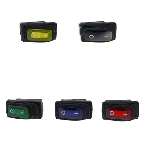 KCD3 Wasserdichter Wippschalter EIN-AUS/EIN-AUS-EIN 3-polig(Blue ON-OFF,12V) von PEGGMZYX