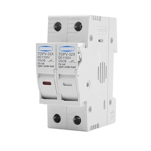 Satz DC Sicherungshalter 10 * 38mm1100V TOPV-30 Basissystemschutz gpV(10A,2P With LED) von PEGGMZYX