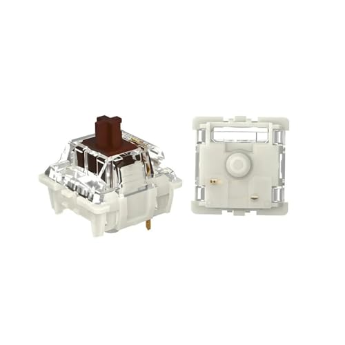 V2 2.0 Schalter 3-polig linear taktil weiß gelb rot silber for Tastatur(Brown Switch,90PCS) von PEGGMZYX