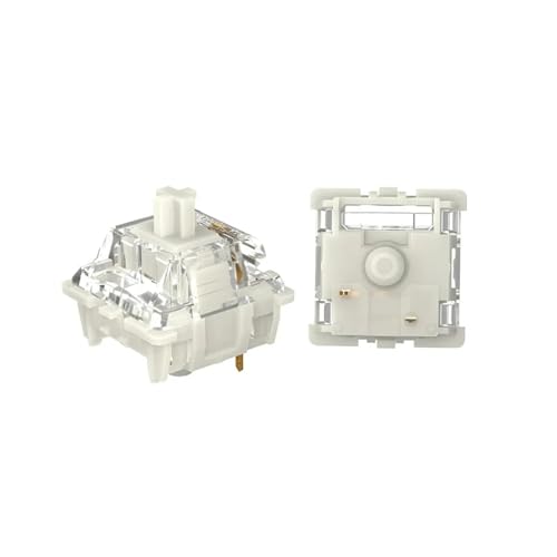V2 2.0 Schalter 3-polig linear taktil weiß gelb rot silber for Tastatur(White Switch,90PCS) von PEGGMZYX