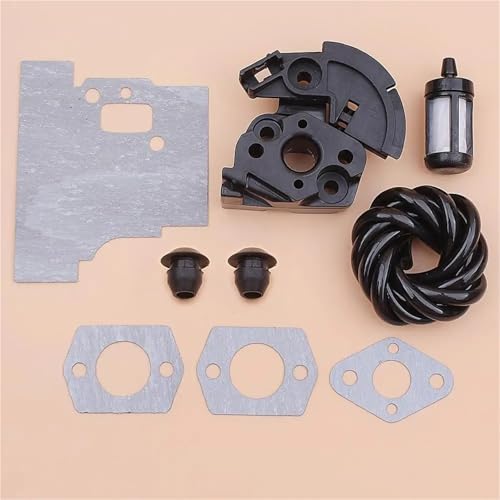 PEGGYLIN Ansaugkrümmer Vergaser Flansch Dichtung Fit for Stihl FS75 FS80 FS85 Kraftstoff Filter Linie Schlauch Tülle Set Gras Trimmer von PEGGYLIN