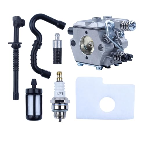 PEGGYLIN Vergaser Luft Öl Kraftstoff Filter Schlauch Kit Fit for STIHL MS170 MS180 017 018 MS 170 180 Kettensäge Fit for WALBRO carb Zündkerze Бензопила von PEGGYLIN