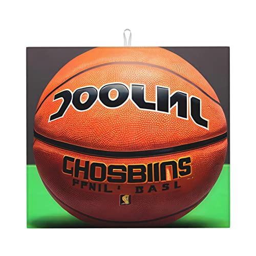 Basketball Hintergrund Trockenmatte für Küche Wasserabsorbierend, schnell trocknend, rutschfest, geeignet für Geschirr, einfach zu lagern und zu reinigen. von PEGQCVAM