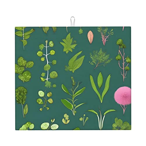 Blumen und Pflanzen Abtropfmatte für Küche Wasserabsorbierend, schnell trocknend, rutschfest, geeignet für Geschirr, einfach zu lagern und zu reinigen. Blumen und Pflanzen Abtropfmatte für Küche Wasserabsorbierend, schnell trocknend, rutschfest, geeignet für Geschirr, einfach zu lagern und zu reinigen. von PEGQCVAM