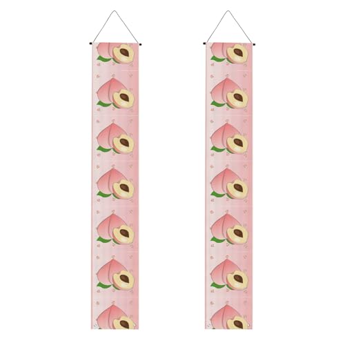 Cartoon Peach Graduation Veranda Banner Perfekt für Abschlussfeiern im Freien, langlebig und wetterbeständig. von PEGQCVAM