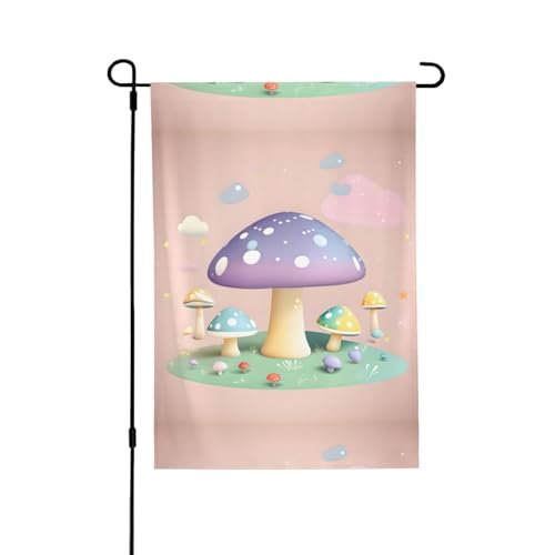 Cartoon-Pilz-Flagge, geeignet für den Innen- und Außenbereich, perfekt für Haus, Garten, Veranstaltungen und patriotische Displays. von PEGQCVAM