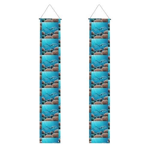Deep Sea Whales Graduation Veranda Banner Perfekt für Abschlussfeiern im Freien, langlebig und wetterbeständig. von PEGQCVAM